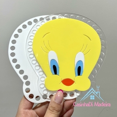 Base bolsa acrílico Piu-Piu 14x15cm (par com fundo branco) na internet