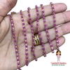 Cordão de strass pink 3mm (metro)