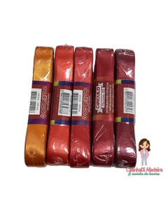 Kit com 5 fitas de cetim circulo-03 código (unidade)