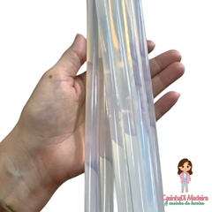 Kit 10 bastões cola quente grossa transparente Tekbond