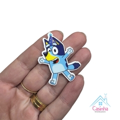 Aplique acrílico estampado personagens Bluey e Bingo (unidade) na internet