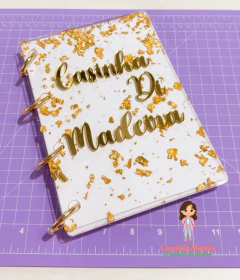 Capa em acrílico para caderno inteligente A5 (par)