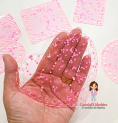 Mini base coração 13x11cm (unidade) na internet