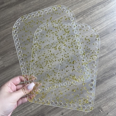 Base acrílico crochê para mochila 22,7x18cm (PAR) - loja online