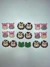 Kit 9 pares de emborrachado animais - comprar online