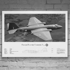 Lámina infográfica English Electric Canberra