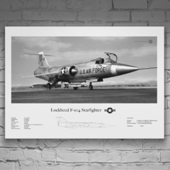 Lámina infográfica F-104 Starfighter