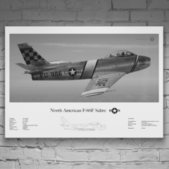 Lámina infográfica F86 Sabre