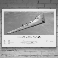 Lámina infográfica YB 49 Flying Wing