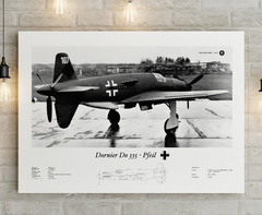 Lámina infográfica Dornier Do 335 Pfeil