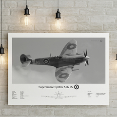 Lámina infográfica Supermarine Spitfire