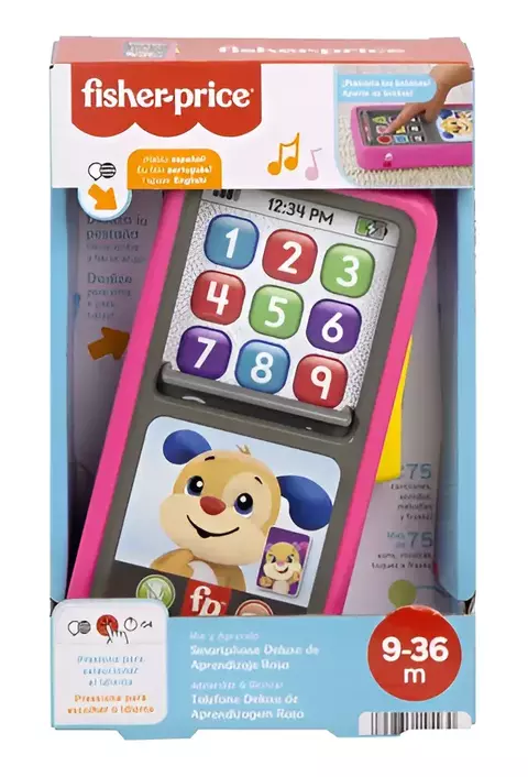 Teléfono De Aprendizaje Fisher-price Pink - Mattel rosa