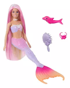 Imagen de Barbie Fantasía Muñeca Sirenas Colores Mágicos Mattel