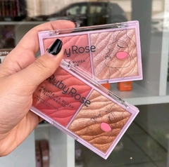 Paleta de Blush e Iluminador - Ruby Rose