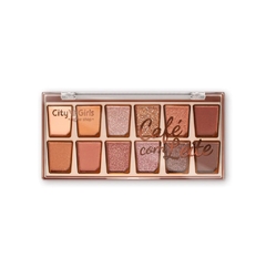 PALETA DE SOMBRAS COFFEE SHOP - CITY GIRLS - Boca Rosada Makeup