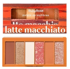 Paleta de Sombras 6 cores Latte Macchiato - Ruby Rose