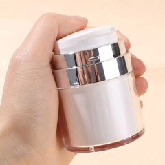 Frasco recipiente acrílico pump para depotar Maquiagem ou cremes hidratantes - comprar online