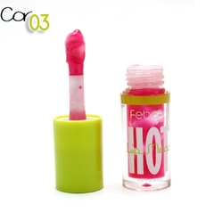 Lip Gloss Brilho Labial Moda Hot Maquiagem - Febella - Boca Rosada Makeup