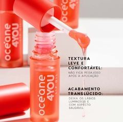 Imagem do Mini Lip Oil Rosa Punch Océane 4you 1,8g
