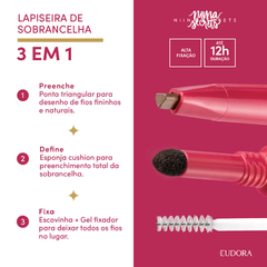Lapiseira de Sobrancelha 3 em 1 Média Niina Secrets 1,1g na internet