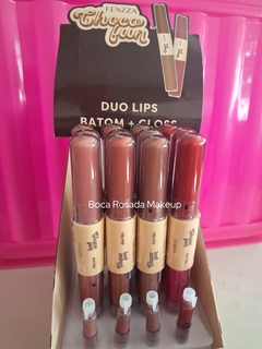 Batom Duo Lips Batom + Gloss - Coleção Choco Fun - Fenzza