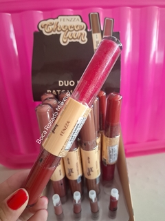 Batom Duo Lips Batom + Gloss - Coleção Choco Fun - Fenzza - loja online
