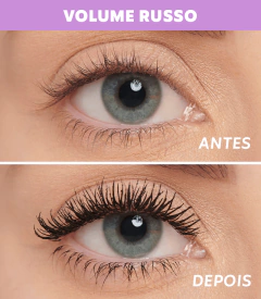 Máscara Para Cílios - Volume Russo - Dailus - Boca Rosada Makeup