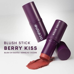 Blush em Bastão Vermelho - Blush Stick Berry Kiss Océane Purple 14g - comprar online