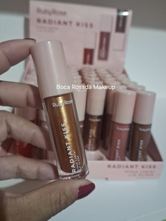 Gloss Labial Radiant Kiss - Linha Rosa - Ruby Rose - Boca Rosada Makeup