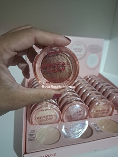Iluminador Baked Crystal Glow - Linha Rosa - Ruby Rose - Boca Rosada Makeup