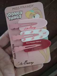 Presilha De Cabelo- Lola Bunny Rosa- C/ 3 Peças Miss Frandy na internet