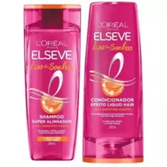 Kit Liso dos Sonhos Shampoo + Condicionador 200ml Elseve Loréal Paris
