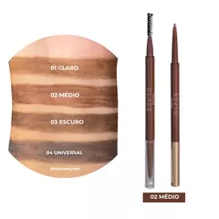 Lápis De Sobrancelha Duo- Linha Glass - Ruby Rose - Boca Rosada Makeup
