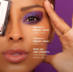 Paleta de Sombras - 4 Eyeshadow Palette Night Glam Océane Edition 4,5g - Boca Rosada Makeup