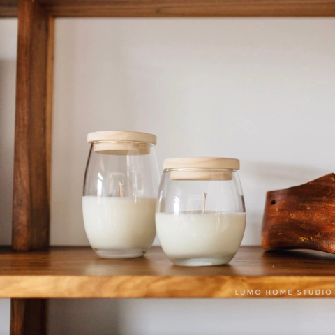 Combo Bombé con tapa de madera