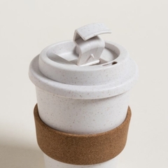 Vaso Térmico con tapa click (crema) - tienda online