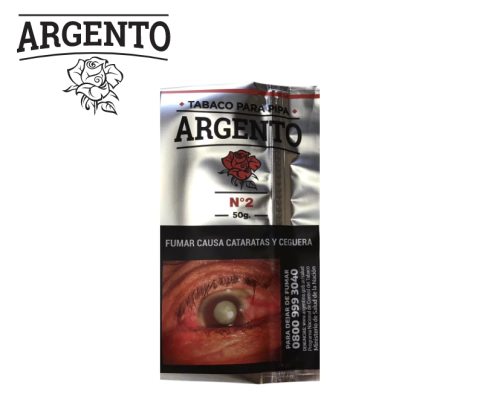 1 PACK DE TABACO PARA PIPA ARGENTO 50 GR. - VARIOS SABORES