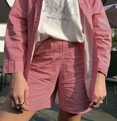 SHORT LISTRADO LEME
