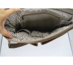 Bolsa transversal caqui modelo pasta - loja online