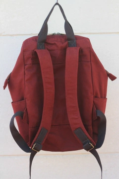 Mochila vinho com bolso para note - comprar online