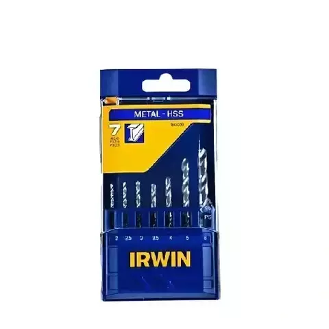 Jogo Brocas Aço Rápido Irwin 2–6,5mm 7 Peças Ref. 1865309 Profissional - comprar online