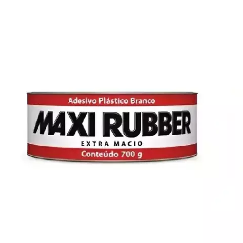 Massa Adesiva Plasti Branco 700g Maxi Rubber | Alta Aderência e Facilidade de Aplicação - comprar online