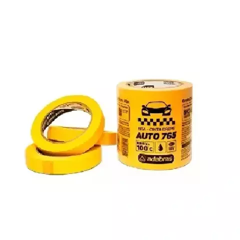 Fita Crepe Automotiva Adelbras 765 18mm x 40m – Amarela Pro - comprar online