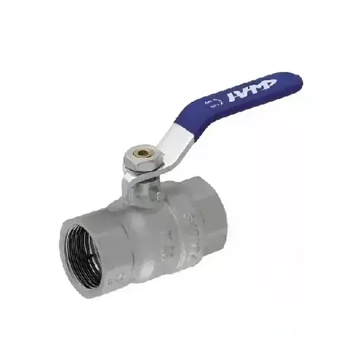 Válvula Esfera Metálica Industrial 1.1/4" Fêmea x Fêmea Alavanca Azul - comprar online