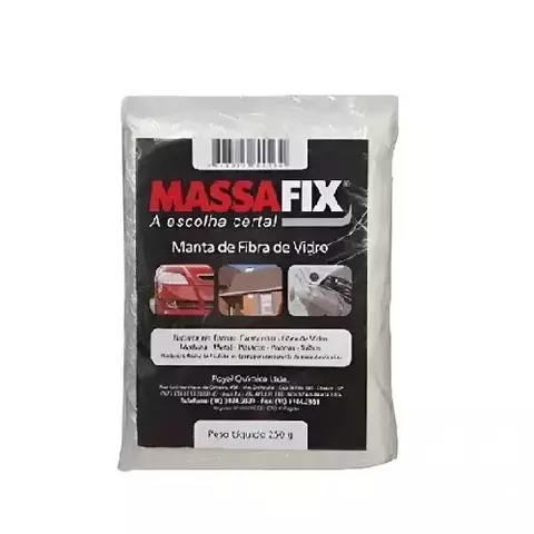 Manta de Fibra de Vidro 500g Massafix para Laminação e Reforço