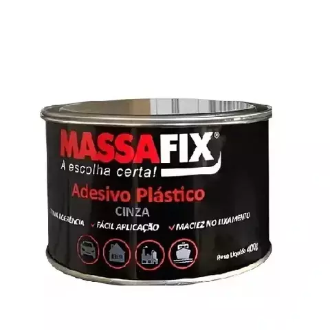 Massa Plástica Adesiva Cinza 400g Massafix c/ Catalisador - comprar online