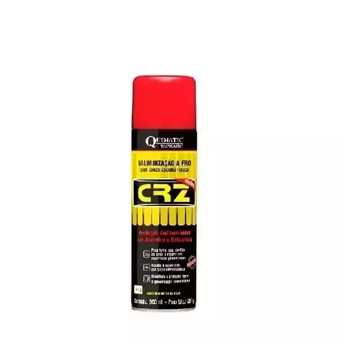 CRZ Quimatic Galv a Frio Spray 300ml – Proteção Contra Corrosão e Oxidação de Superfícies Metálicas - comprar online