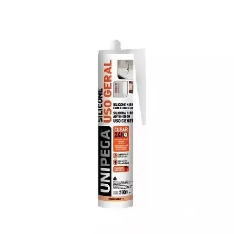Silicone UG Híbrido Unipega Transparente Cartucho 280ml - comprar online