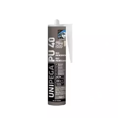 Selante PU40 Híbrido Unipega Preto 280ml Vedação e Colagem - comprar online
