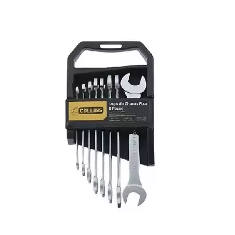Conjunto Chave Fixa 6 a 22mm c/8 Peças Collins Aço CRV - comprar online